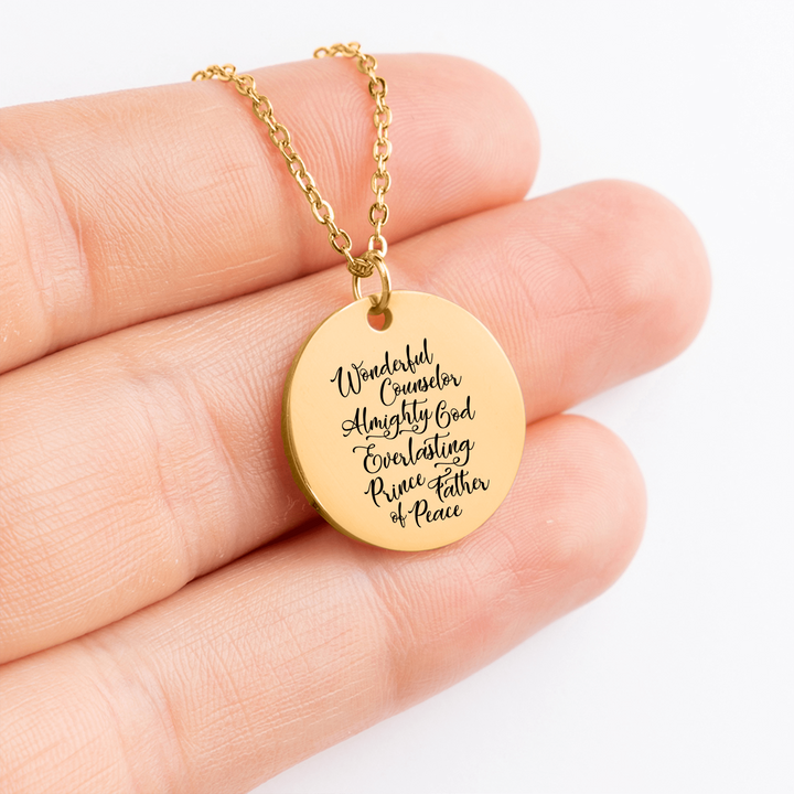 Christian Necklace Wonderful Counselor Pendant Pendant Necklaces