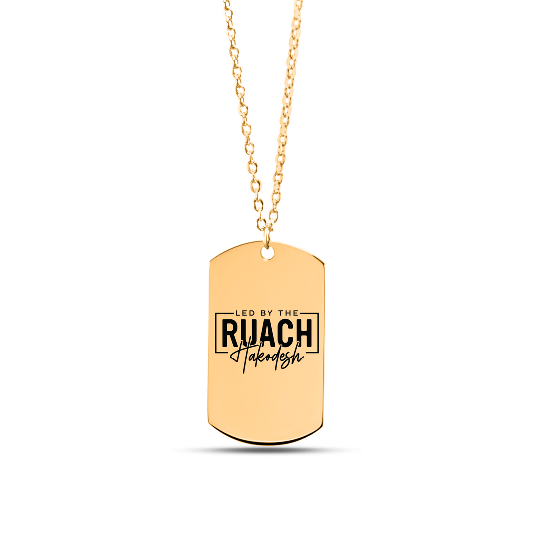 Christian Necklace Led By Ruach Hakodesh Tag Tag Necklaces