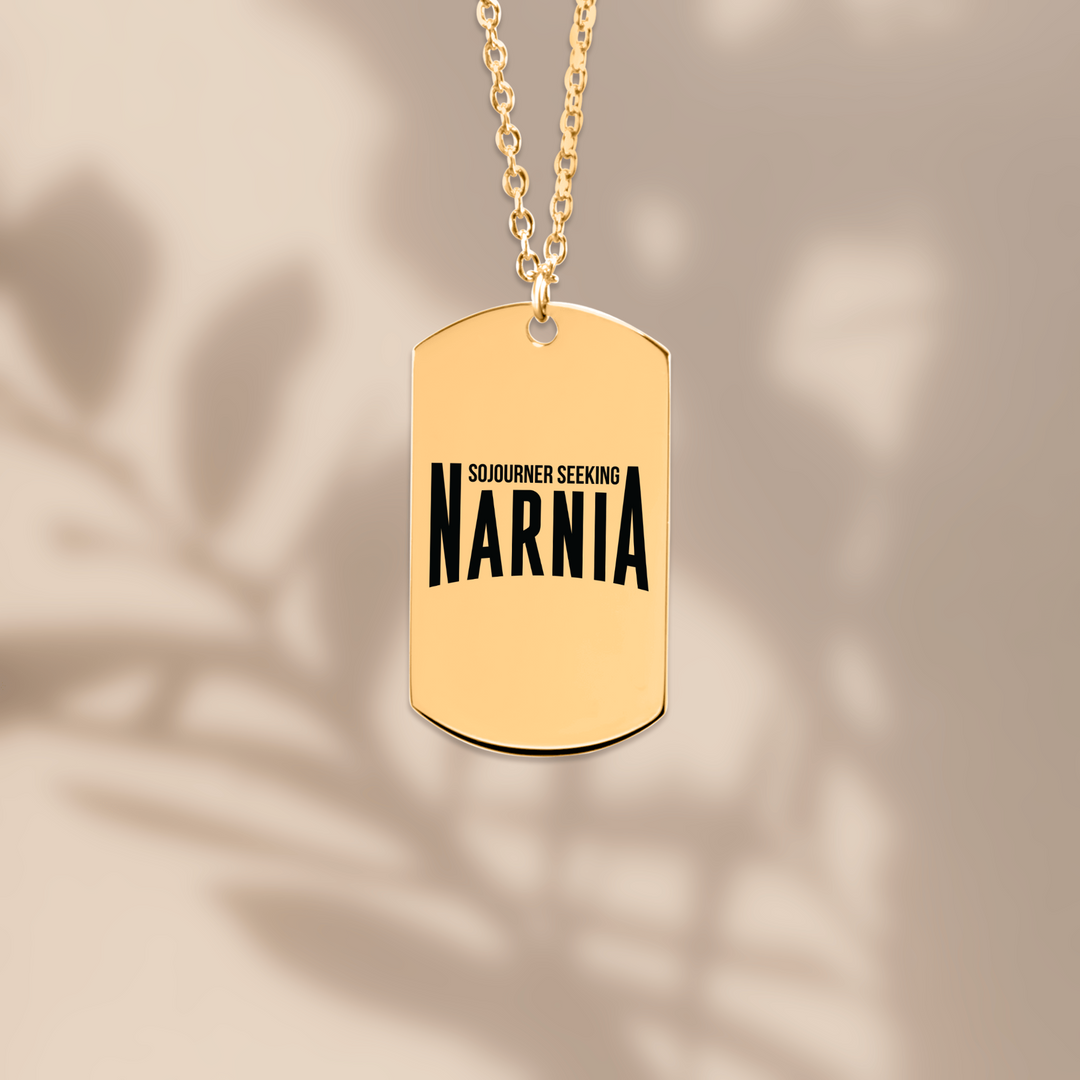 Christian Necklace Sojourner Seeking Narnia Tag Tag Necklaces