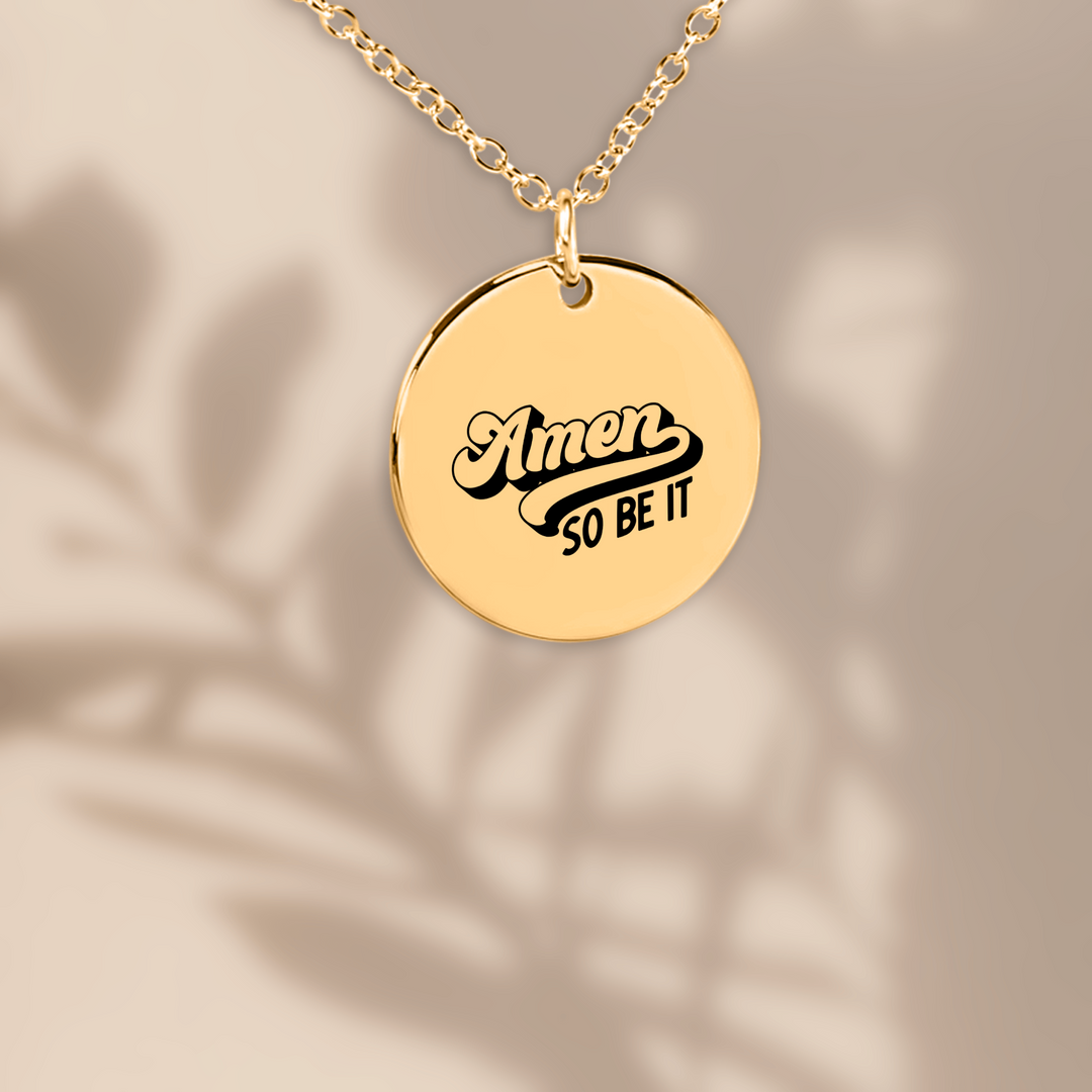 Christian Necklace Amen Pendant Pendant Necklaces