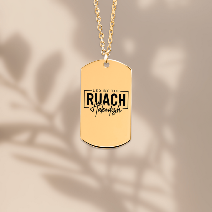 Christian Necklace Led By Ruach Hakodesh Tag Tag Necklaces