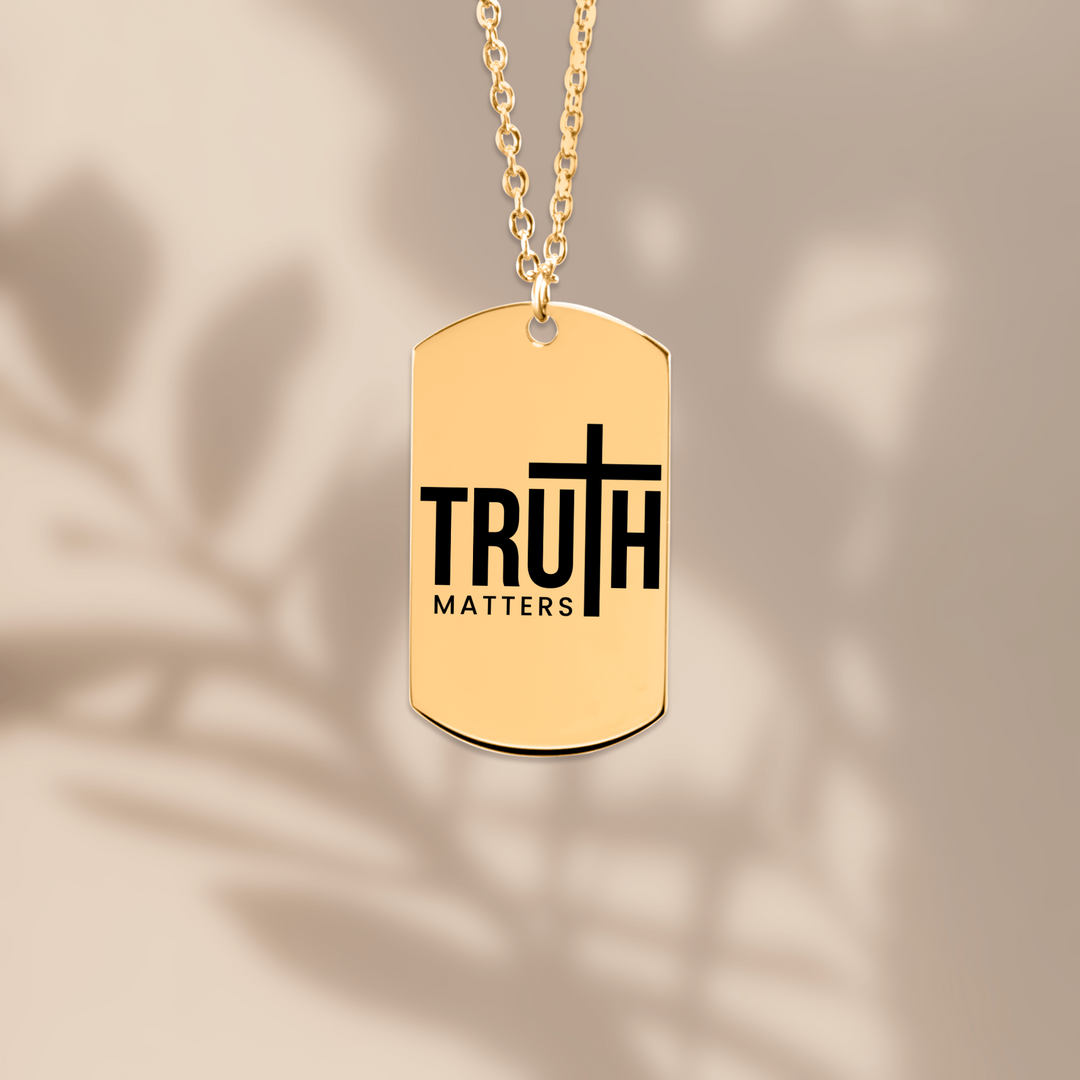 Christian Necklace Truth Matters Tag Tag Necklaces