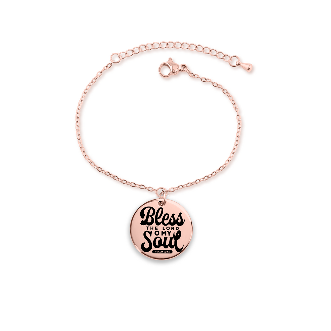 Christian Bracelet Bless the Lord Pendant Pendant Bracelets