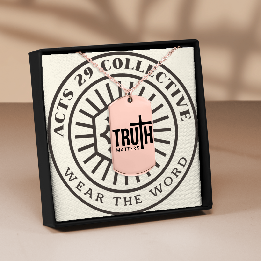 Christian Necklace Truth Matters Tag Tag Necklaces