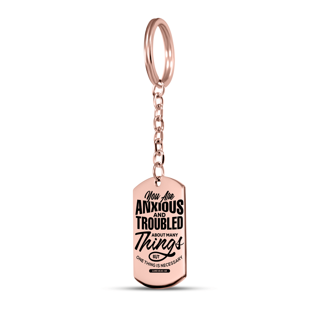 Christian Keychain Anxious And Troubled Tag Tag Keychains