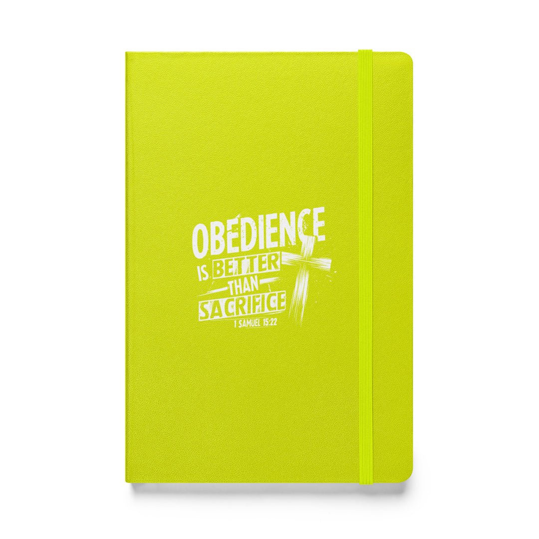 Sermon Notes Notebook Obedience is Better Cross Sermon Notebooks Lime  