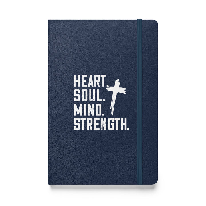 Sermon Notes Notebook Heart Soul Mind Strength Cross Sermon Notebooks Navy  