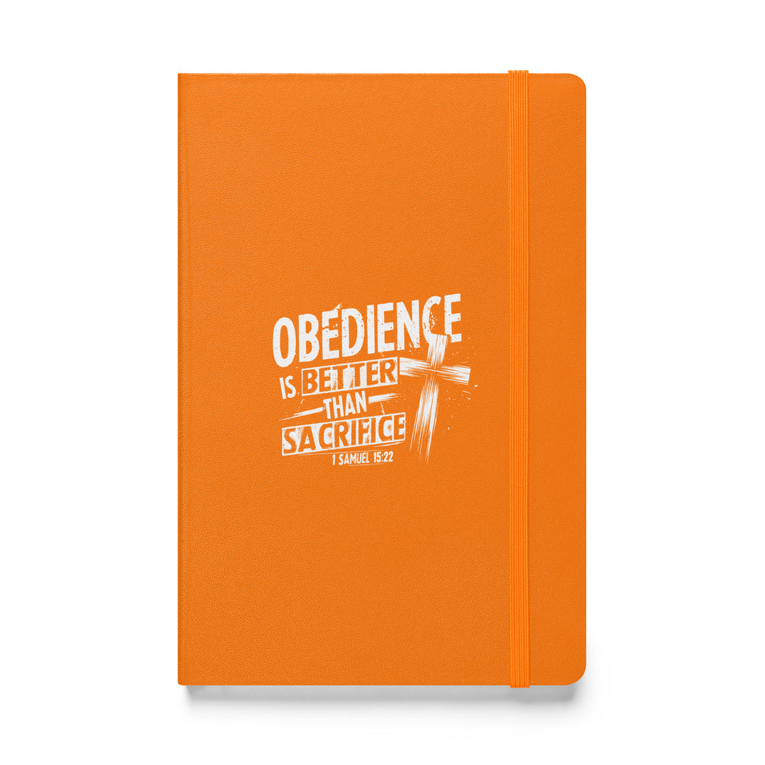 Sermon Notes Notebook Obedience is Better Cross Sermon Notebooks Orange  