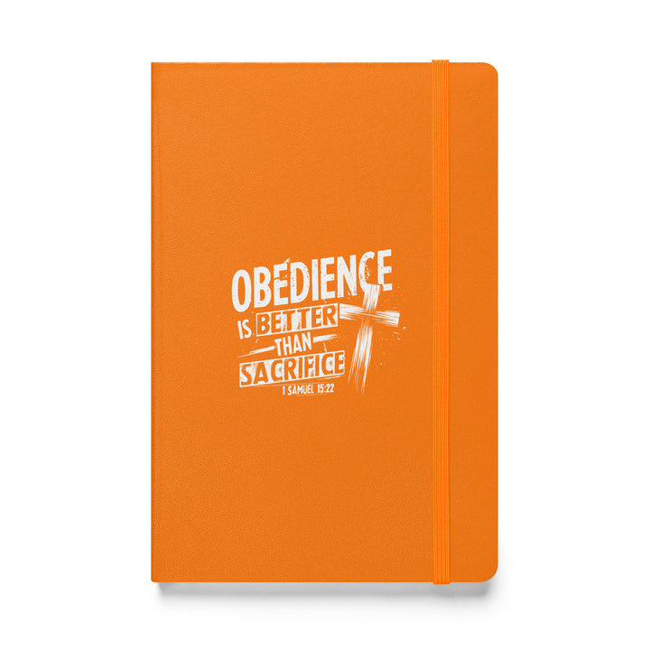 Sermon Notes Notebook Obedience is Better Cross Sermon Notebooks Orange  