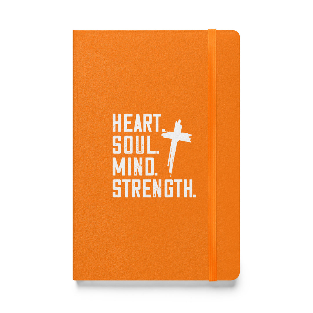 Sermon Notes Notebook Heart Soul Mind Strength Cross Sermon Notebooks Orange  