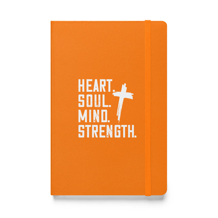 Sermon Notes Notebook Heart Soul Mind Strength Cross Sermon Notebooks Orange  