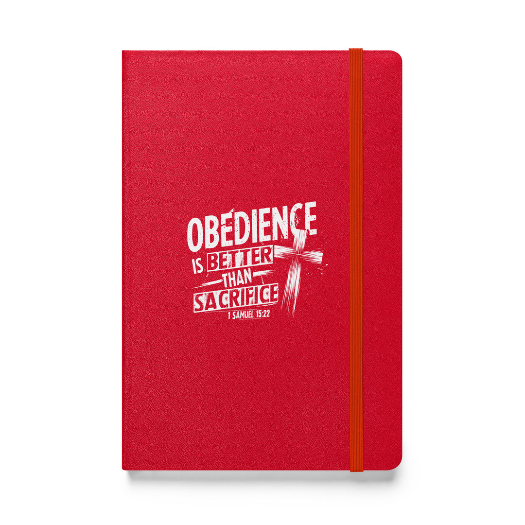 Sermon Notes Notebook Obedience is Better Cross Sermon Notebooks Red  