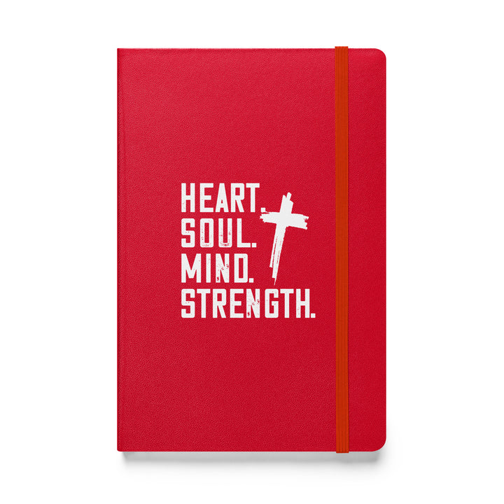 Sermon Notes Notebook Heart Soul Mind Strength Cross Sermon Notebooks Red  