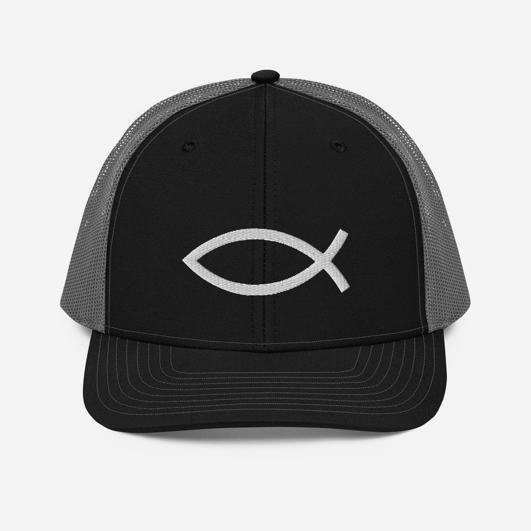 Christian Hat ΙΧΘΥΣ Trucker Trucker Hat Black / Charcoal