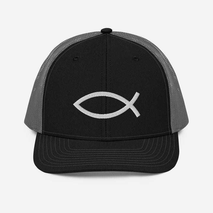 Christian Hat ΙΧΘΥΣ Trucker Trucker Hat Black / Charcoal