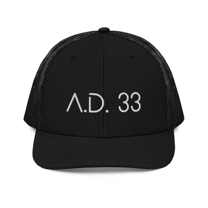 Christian Hat AD 33 Trucker Trucker Hat Black