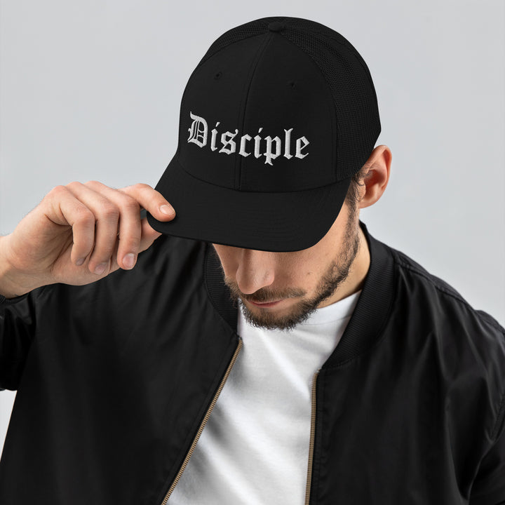 Christian Hat Disciple Trucker Trucker Hat Black