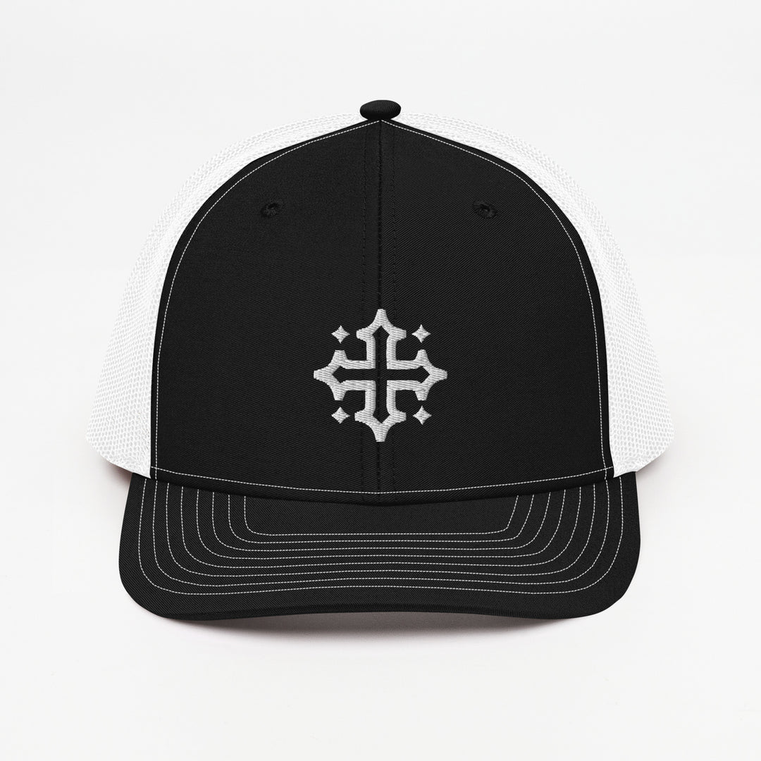 Christian Hat Acts 29 Cross Trucker Trucker Hat Black / White