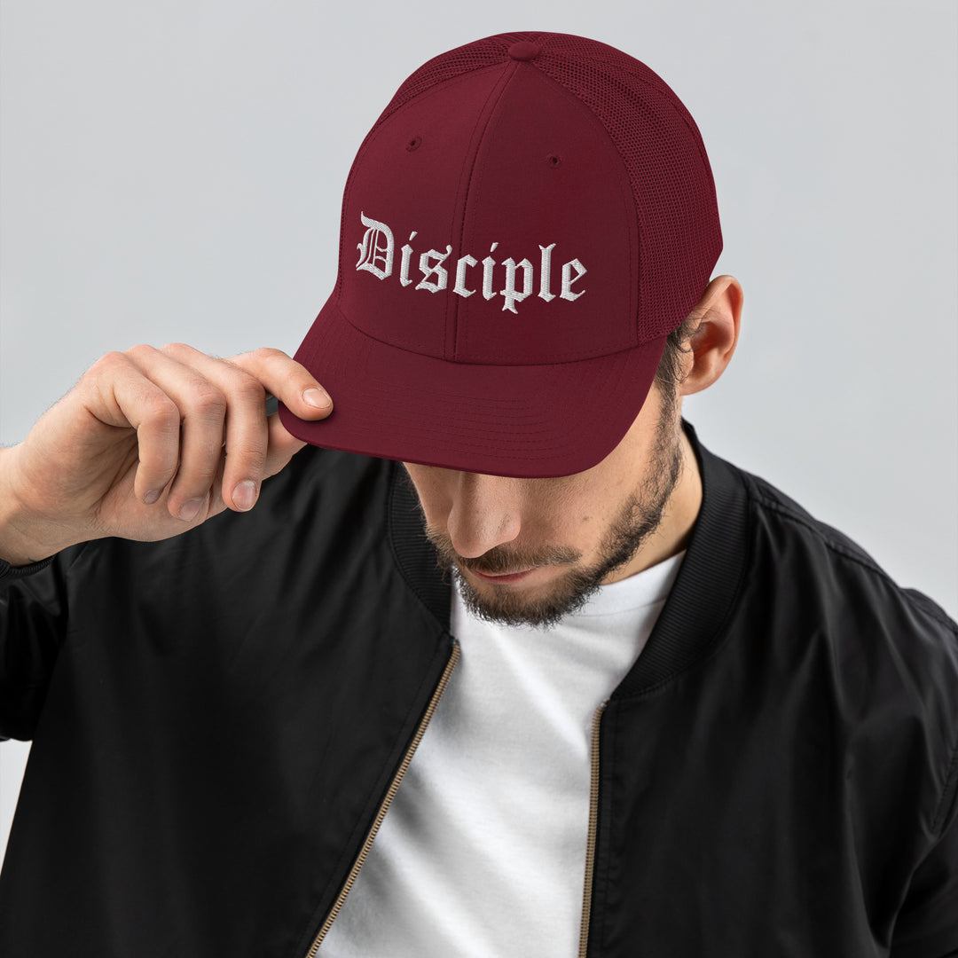 Christian Hat Disciple Trucker Trucker Hat Cardinal