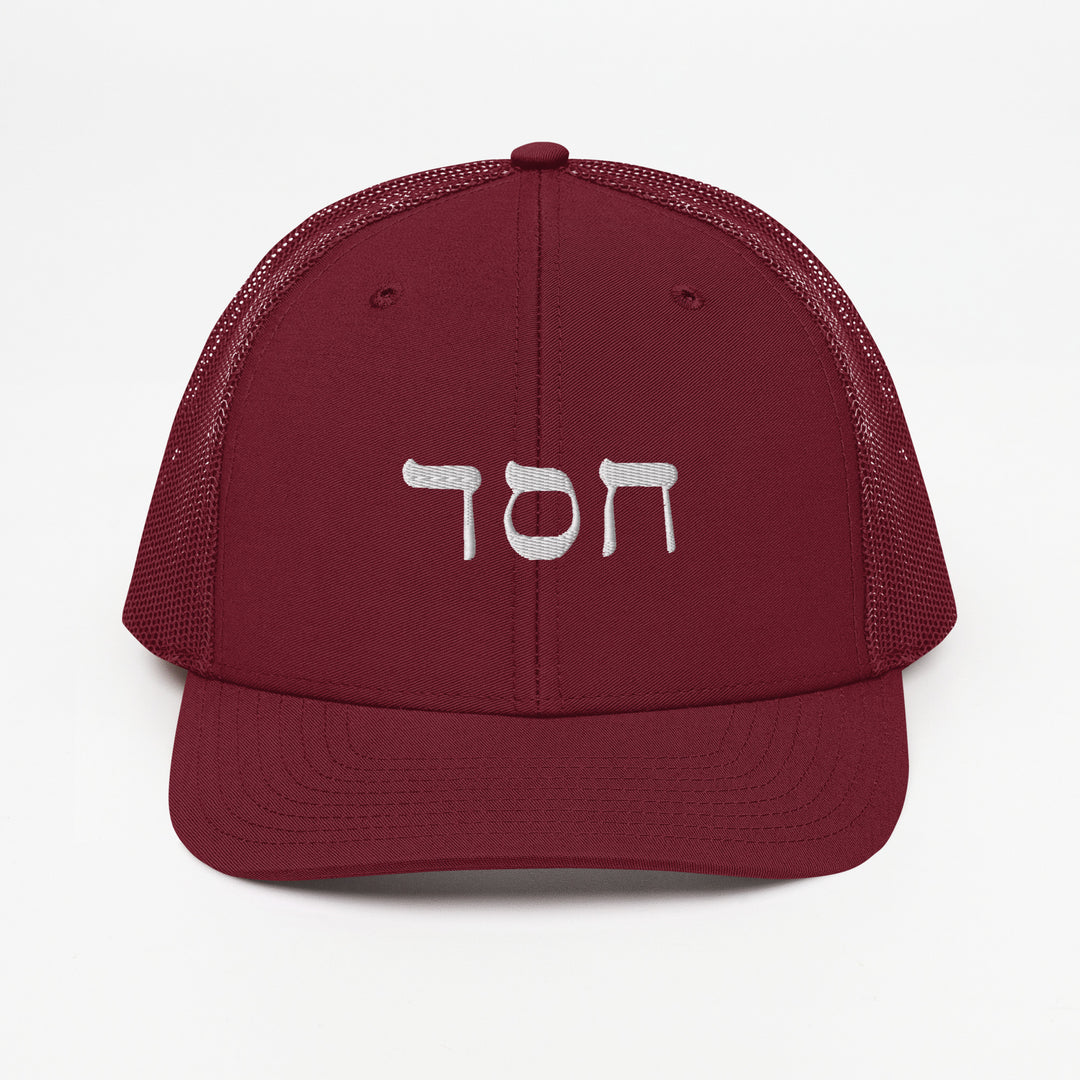 Christian Hat Hesed Trucker Trucker Hat Cardinal