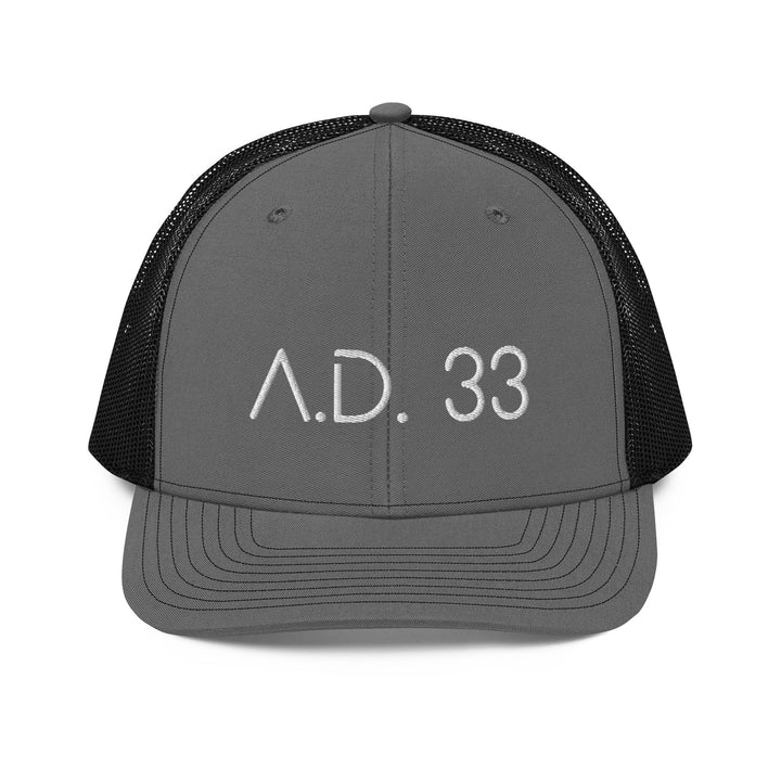 Christian Hat AD 33 Trucker Trucker Hat Charcoal/Black