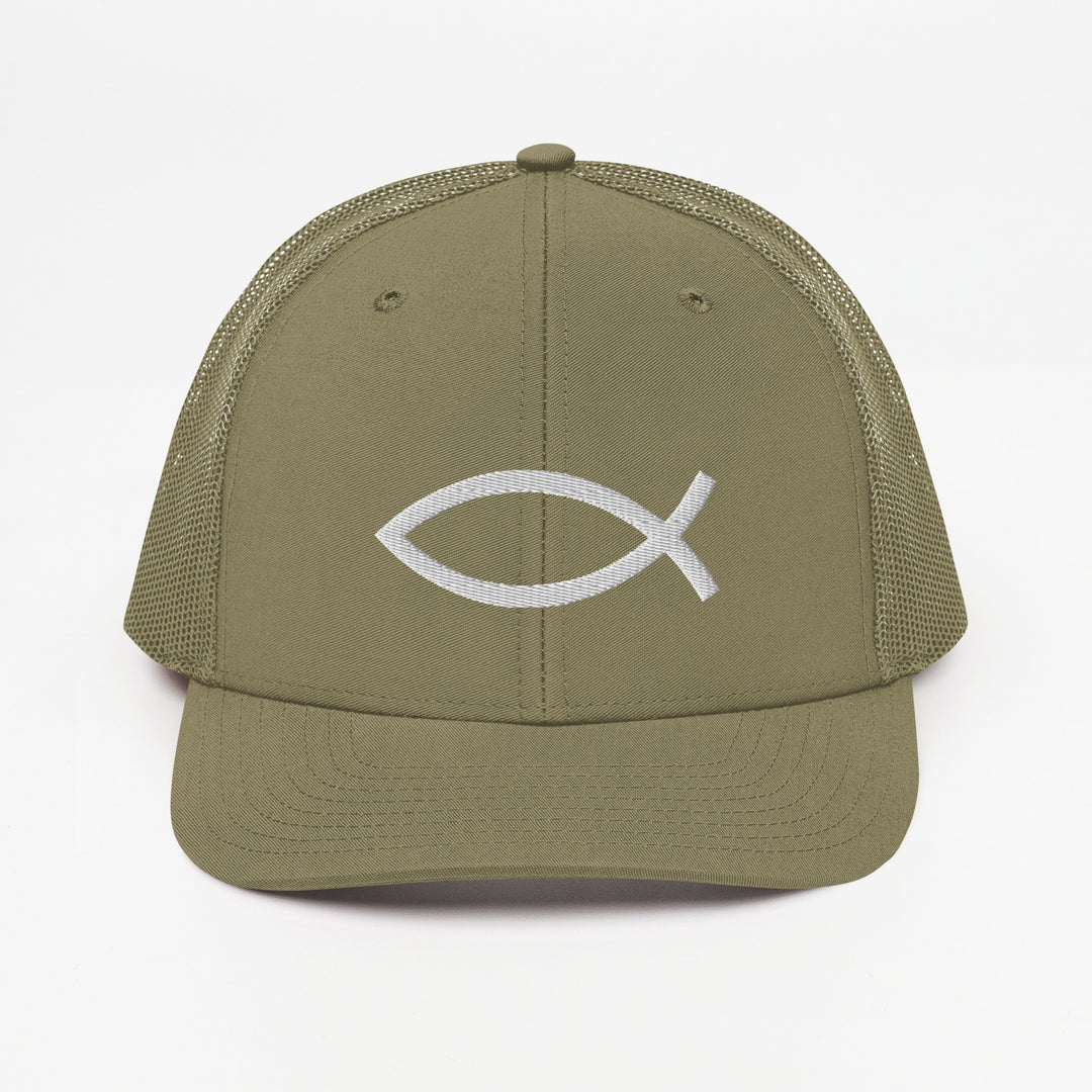 Christian Hat ΙΧΘΥΣ Trucker Trucker Hat Loden