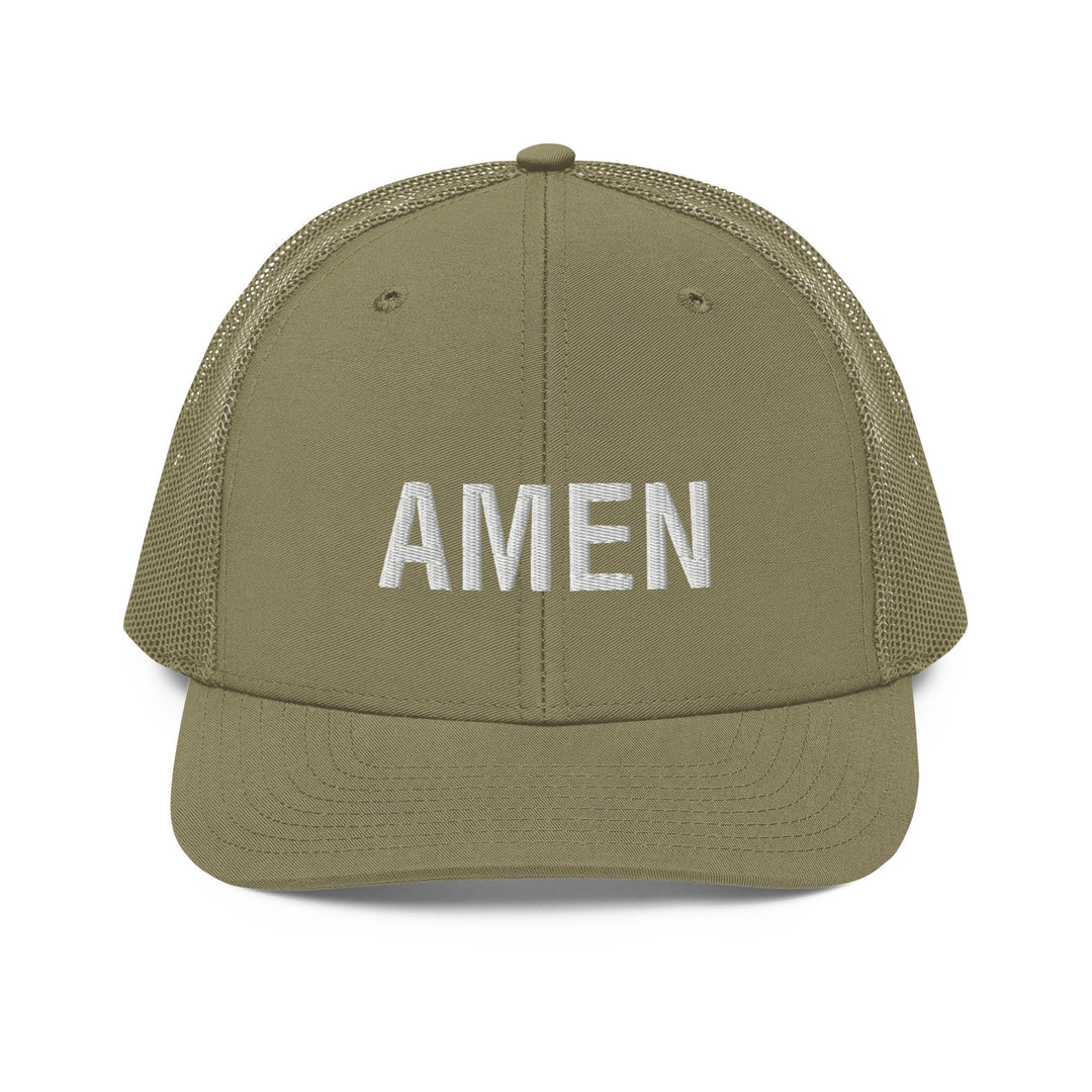 Christian Hat Amen Trucker Trucker Hat Loden