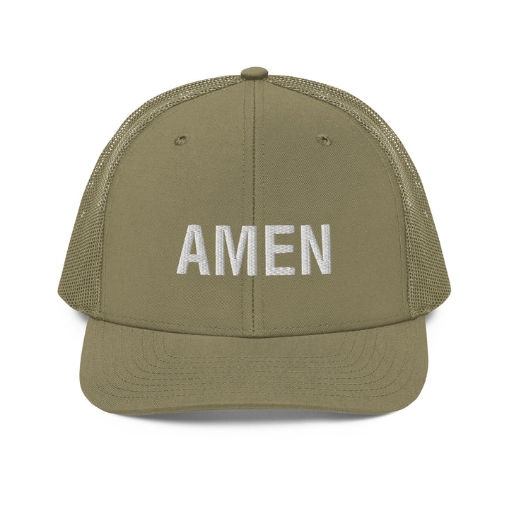 Christian Hat Amen Trucker Trucker Hat Loden