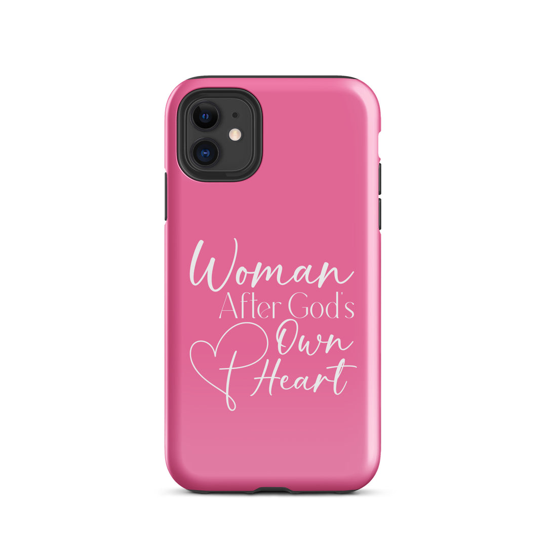 Christian Phone Case Woman After God's Heart Pink for iPhone® iPhone® Phone Cases Glossy iPhone 11 