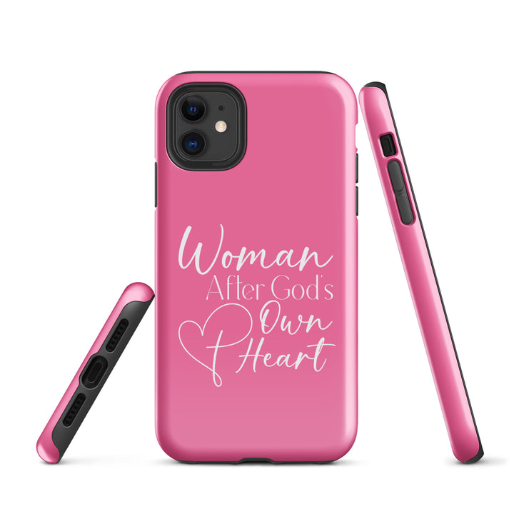 Christian Phone Case Woman After God's Heart Pink for iPhone® iPhone® Phone Cases   