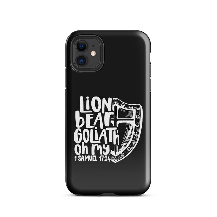 Christian Phone Case Lion Bear Goliath Oh My for iPhone® iPhone® Phone Cases Glossy iPhone 11 