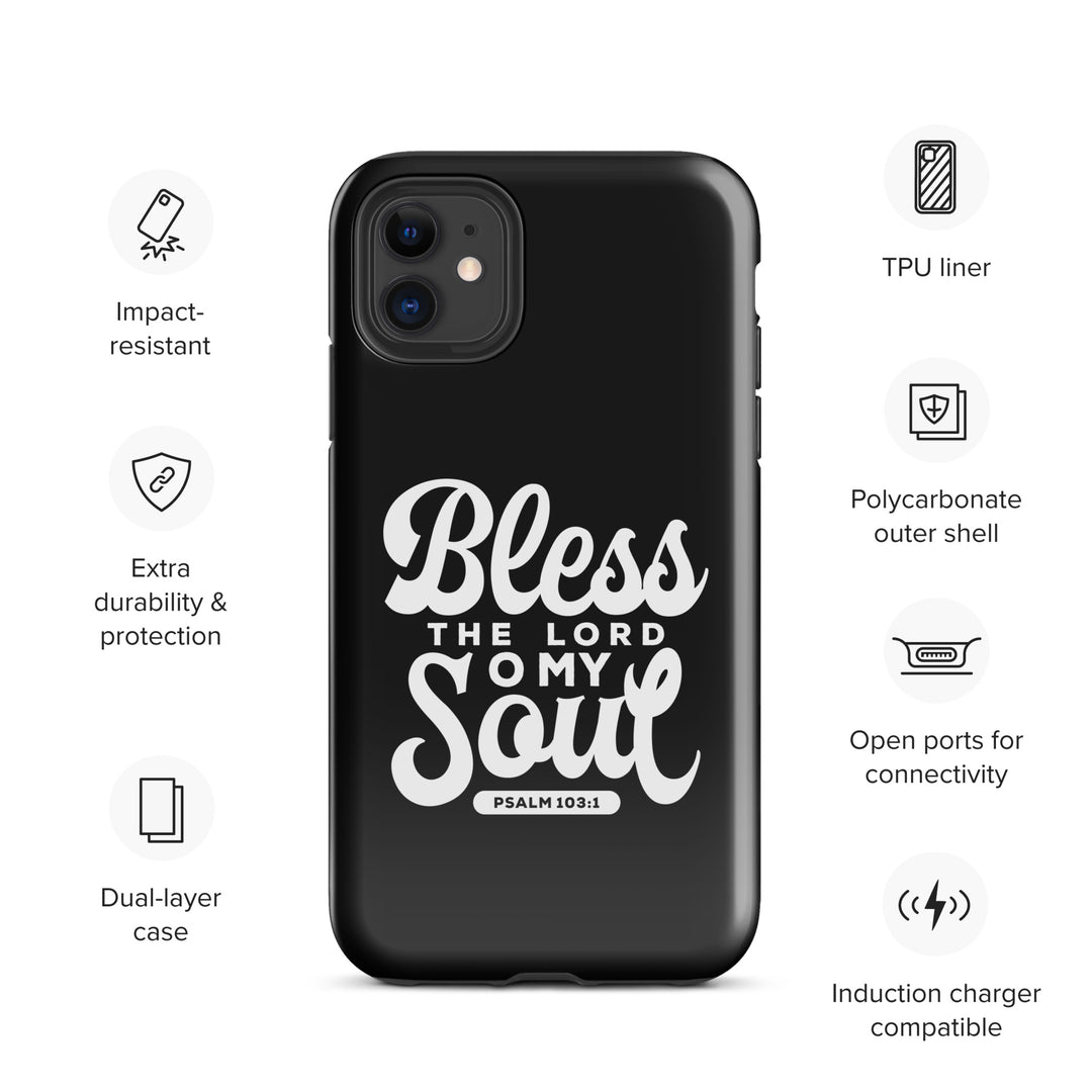 Christian Phone Case Bless The Lord Tough for iPhone® iPhone® Phone Cases   