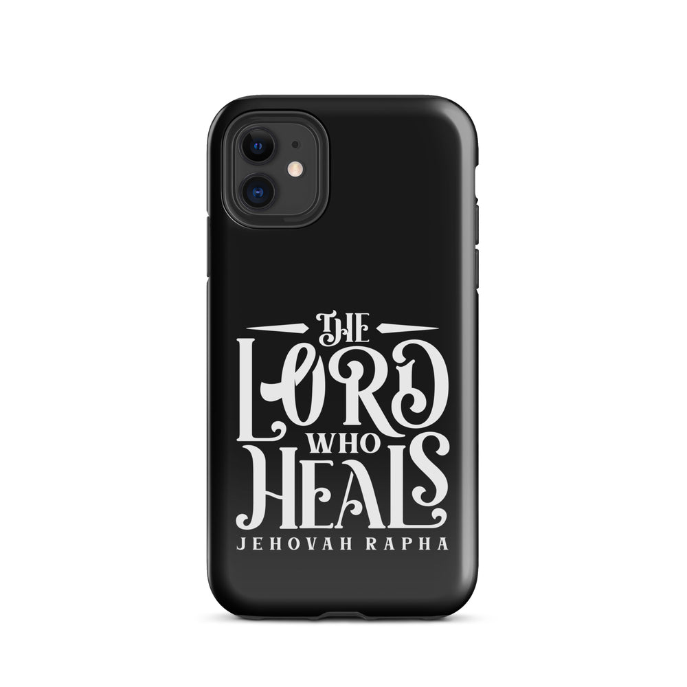 Christian Phone Case The Lord Who Heals Black for iPhone® iPhone® Phone Cases Glossy iPhone 11 