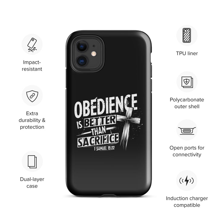 Christian Phone Case Obedience Is Better for iPhone® iPhone® Phone Cases   