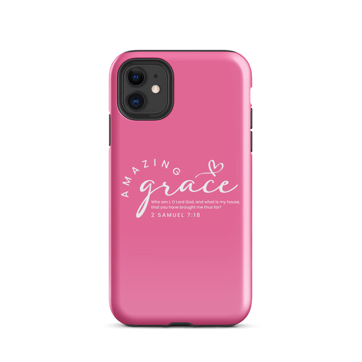 Christian Phone Case Amazing Grace Pink for iPhone® iPhone® Phone Cases Glossy iPhone 11 