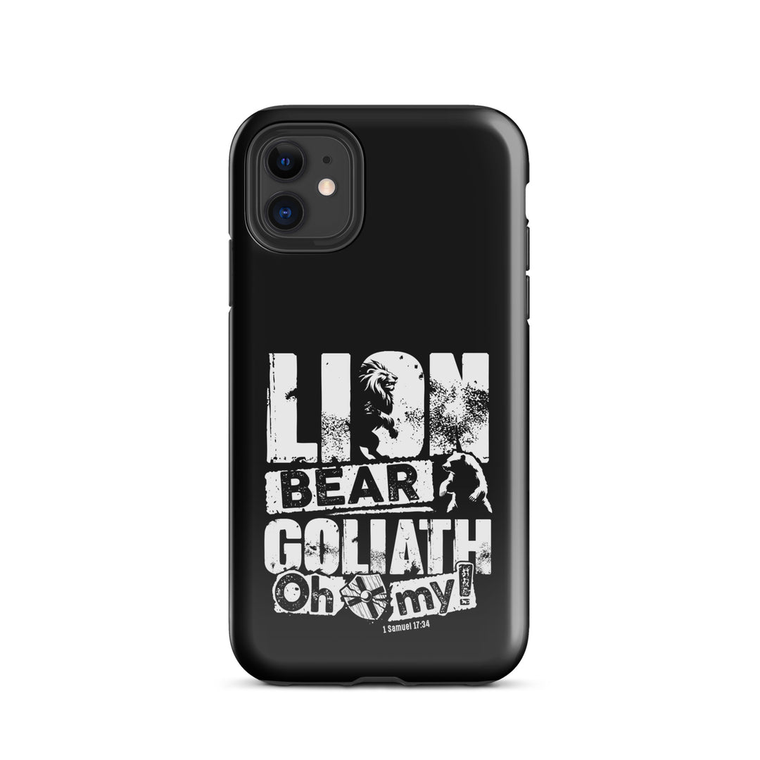 Christian Phone Case Lion Bear Goliath for iPhone® iPhone® Phone Cases Glossy iPhone 11 