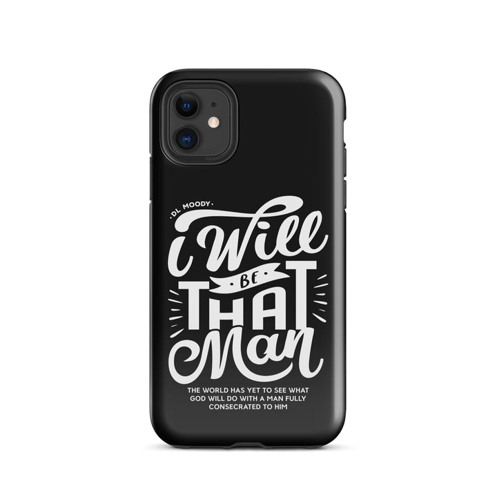 Christian Phone Case I Will Be That Man Black for iPhone® iPhone® Phone Cases Glossy iPhone 11 