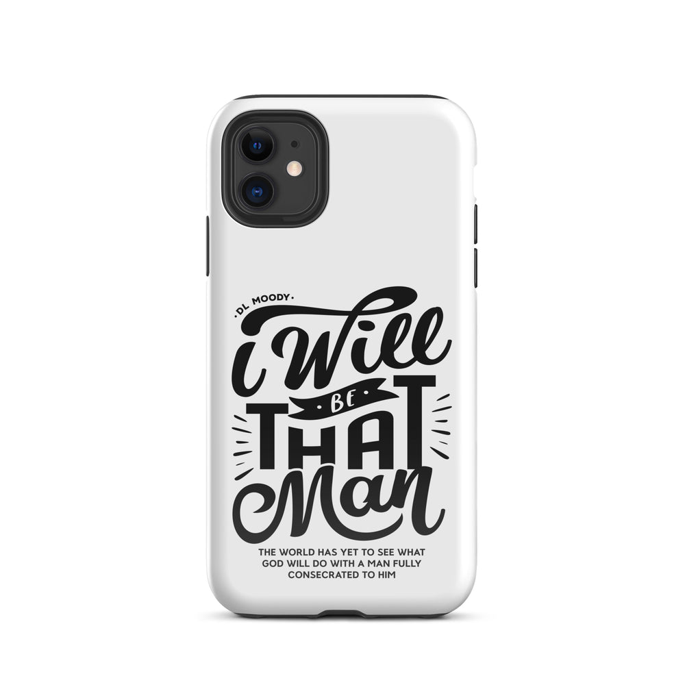 Christian Phone Case I Will Be That Man White for iPhone® iPhone® Phone Cases Glossy iPhone 11 