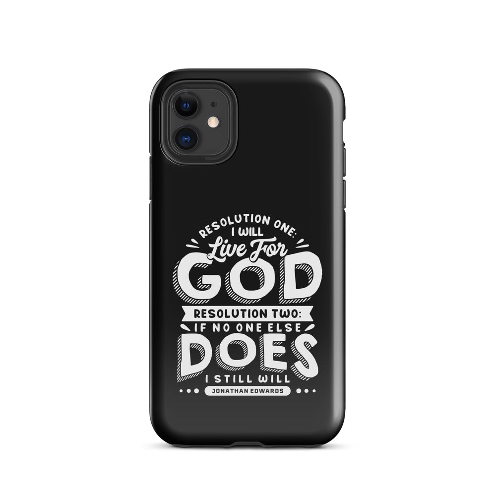 Christian Phone Case Live For God Black for iPhone® iPhone® Phone Cases Glossy iPhone 11 