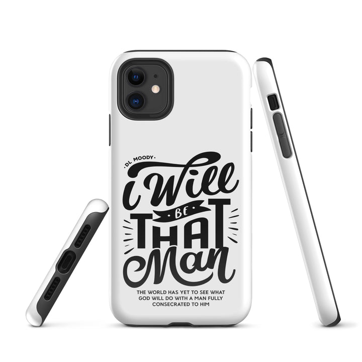 Christian Phone Case I Will Be That Man White for iPhone® iPhone® Phone Cases   