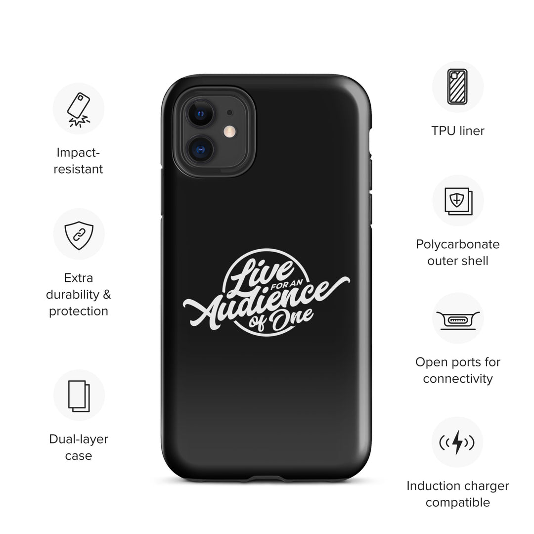 Christian Phone Case Audience of One Black for iPhone® iPhone® Phone Cases   