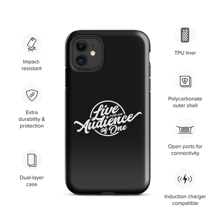 Christian Phone Case Audience of One Black for iPhone® iPhone® Phone Cases   