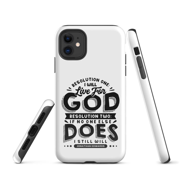 Christian Phone Case Live For God White for iPhone® iPhone® Phone Cases   