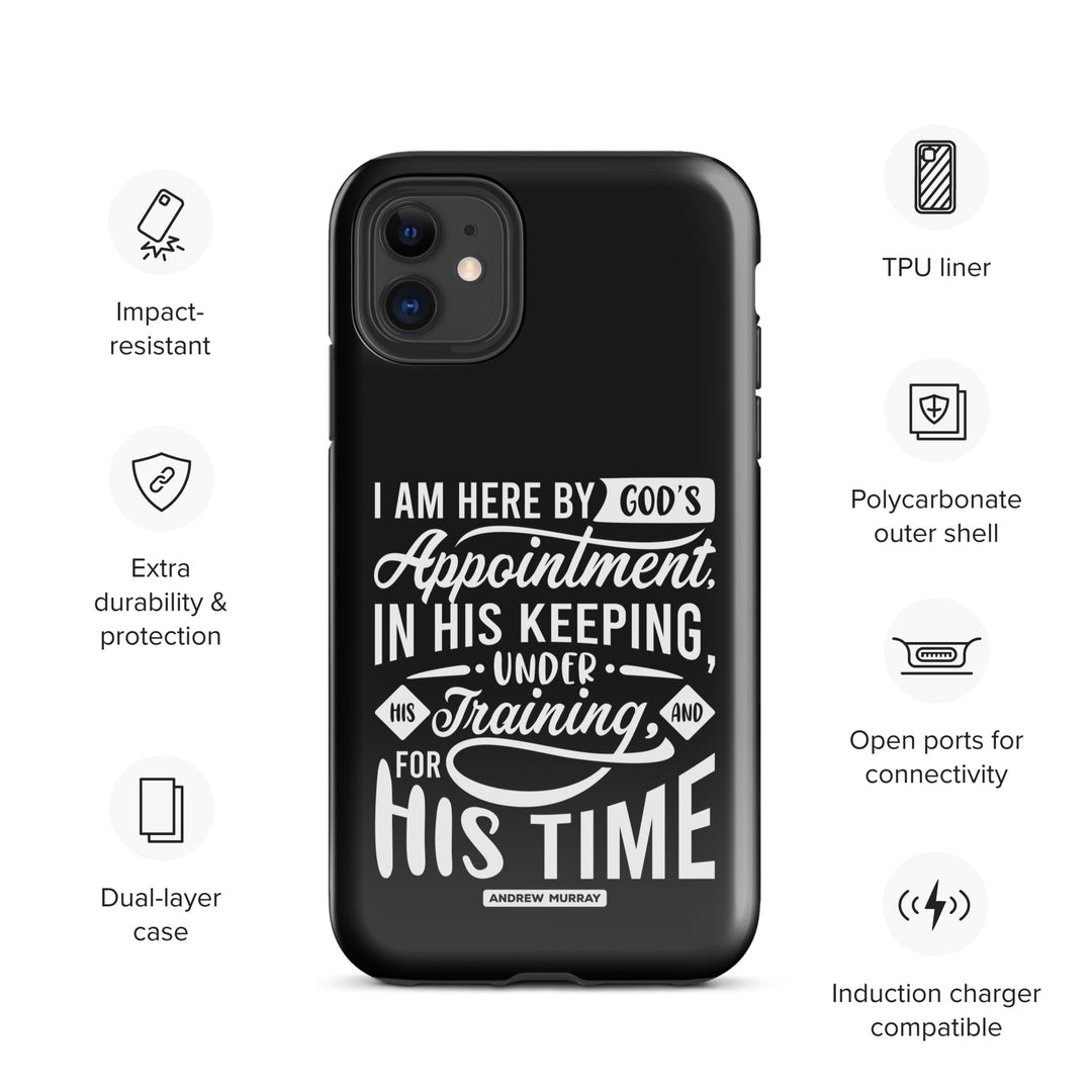 Christian Phone Case His Time Black for iPhone® iPhone® Phone Cases   