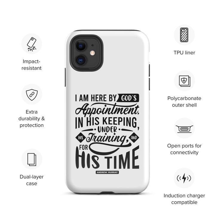 Christian Phone Case His Time White for iPhone® iPhone® Phone Cases   