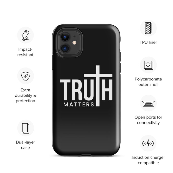 Christian Phone Case Truth Matters Black for iPhone® iPhone® Phone Cases   