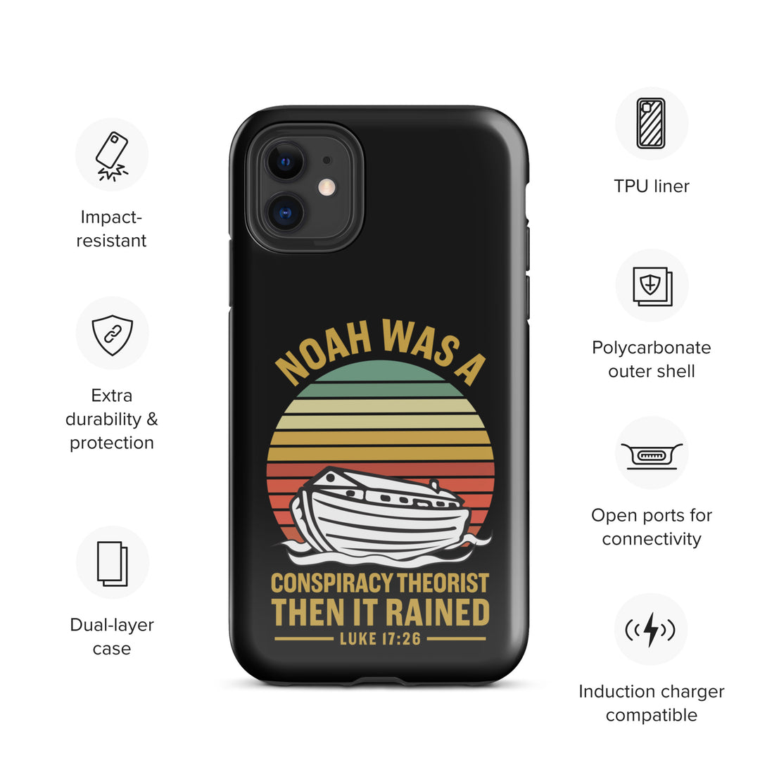 Christian Phone Case Noah Conspiracy Black for iPhone® iPhone® Phone Cases   