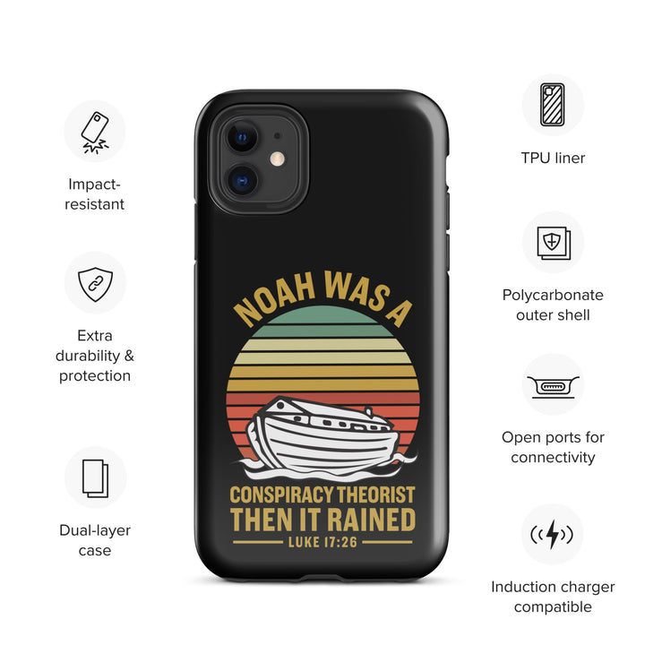 Christian Phone Case Noah Conspiracy Black for iPhone® iPhone® Phone Cases   