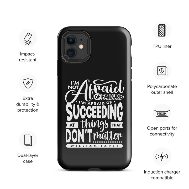 Christian Phone Case Things That Matter Black for iPhone® iPhone® Phone Cases   