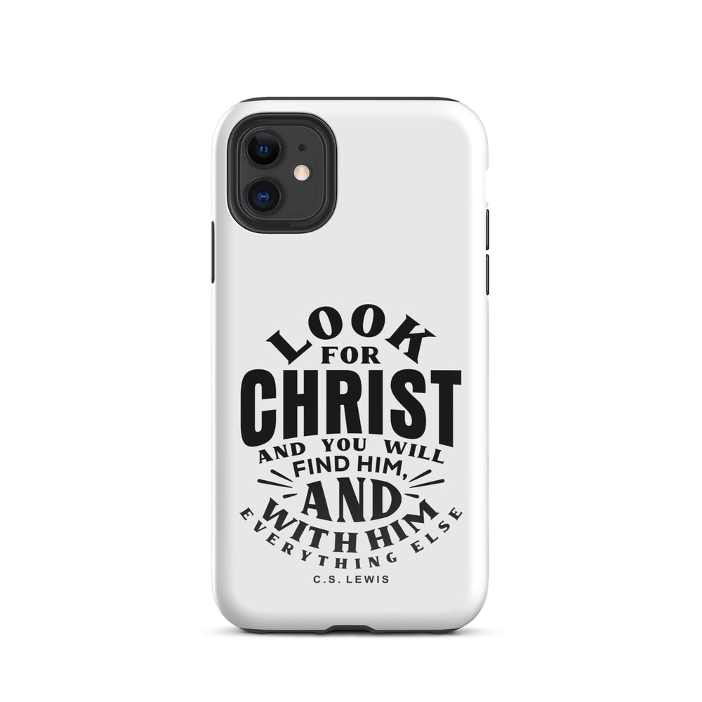 Christian Phone Case Look For Christ White for iPhone® iPhone® Phone Cases Glossy iPhone 11 